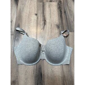 Womens Ambrielle Full Coverage Lightly Padded Gray Bra 42DD With Adjustable Stra